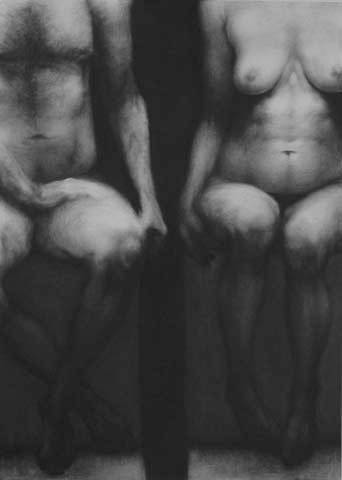 drawing titled Pharaonic Couple