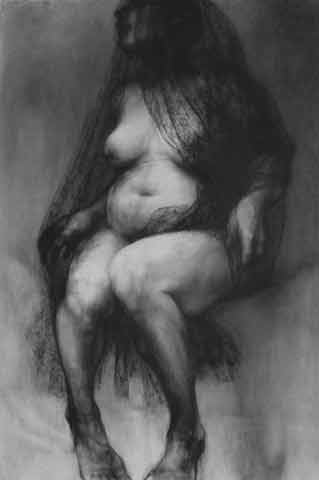 drawing titled Veiled