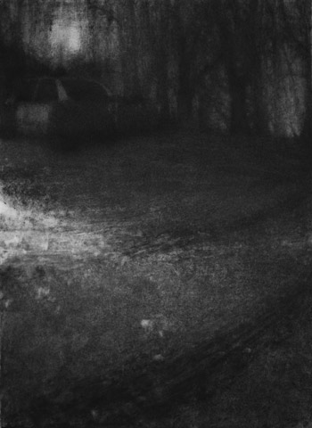 drawing titled Halloween Wreck